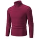thumbnail image 1 of Suéter de solapa alta con camisa de fondo para hombre de otoño e invierno, suéter de color sólido, camisa de fondo para hombre, 1 of 6