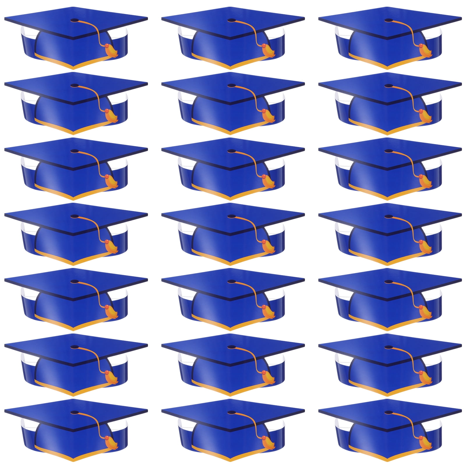 WEUVEB 36 Pcs Graduation Cap Paper Decorations Bulk Style Party Supplies for Graduation Celebration