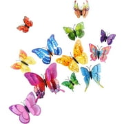 48 Pcs Butterfly Fridge Magnet Stickers Butterflies Magnets 3d Butterfly Wall Decals Door Magnet Decal