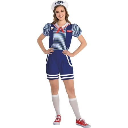Party City Robin Scoops Ahoy Halloween Costume for Adults, Stranger Things with Accessories