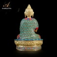 thumbnail image 4 of Aradhya Arts Buddha Statue made of Fine Brass , 6.69 inches Brass Budda Idol for Temple,  Home Décor and Gifts, 4 of 4