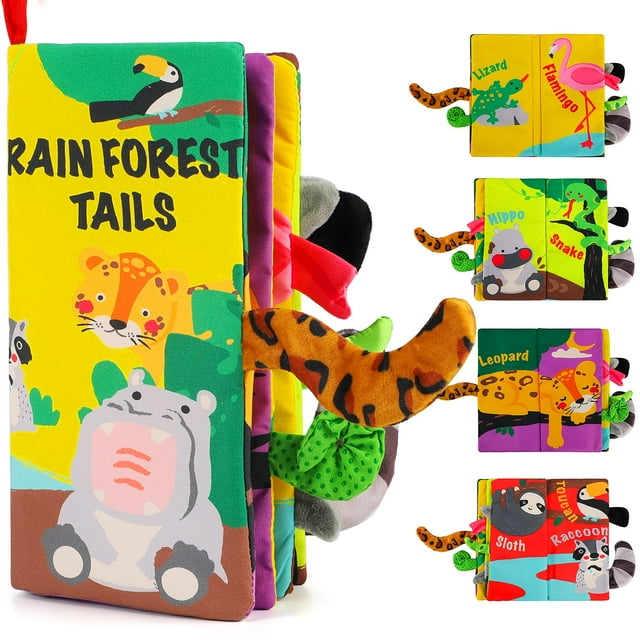 Libros Baby Books beiens Touch and Feel de tela arrugada