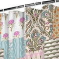 thumbnail image 3 of Pioneer Flower Floral Print Pattern Shower Curtain 36"x72" ,Bathroom Decorative Shower Curtains Set with 12 Hooks,Modern Waterproof Washable Shower Curtain, 3 of 6