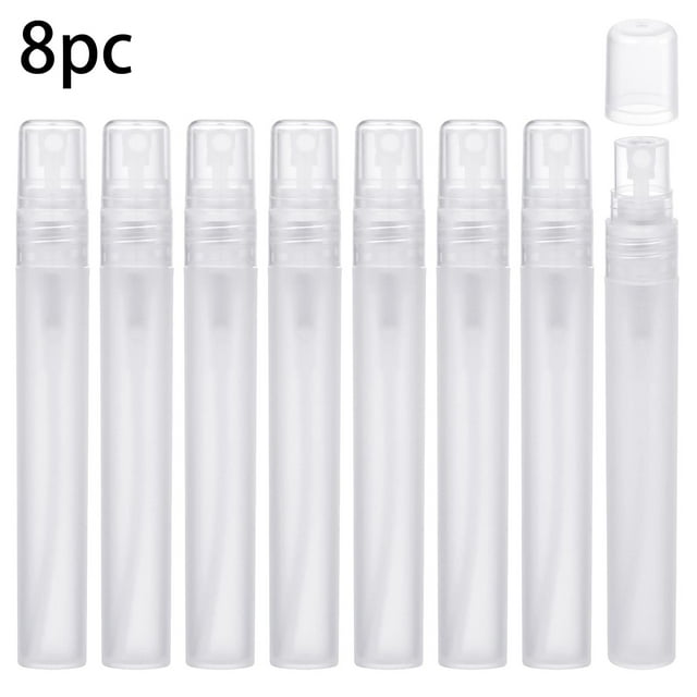 8 Pcs Bouteille de Vaporisateur Transparente 10ml Bouteille de Parfum Atomiseurs de Parfum Bouteille de Voyage Rechargeable Vide Mini Vaporisateur pour Maquillage Contenants Liquides (10ml) Grand Verre Alimentaire