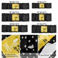 thumbnail image 3 of Yellow Black Bee Window Valance for Kitchen, Home Is Where Your Honey Is Honeycomb Daisy Rod Pocket Short Curtain for Small Windows, Light Filtering Decorative Valance, 60 x 18 Inch, 1 Panel, 3 of 9