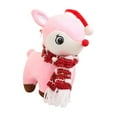thumbnail image 2 of segolike Poupée en Peluche de Noël Renne de Noël Poupée Renne Animal en Peluche Rose, 2 of 9