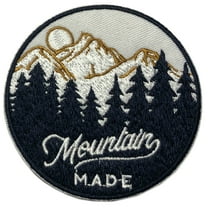 Mountain Made Adventure Embroidered Patch Iron/Sew-On Applique Travel Souvenir