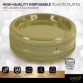 thumbnail image 5 of Disposable Paper Plates Gold, 6 3/4 Inches Paper Dessert Plates, Strong & Sturdy Disposable Plates for Party Plates, Pack of 50 -By Amcrate, 5 of 6