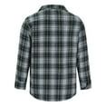thumbnail image 6 of Aloohaidyvio George Mens Long Sleeve Flannel Shirt Warm Casual Soft Cotton Button Down Plaid Shirt, 6 of 6