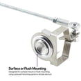 thumbnail image 4 of 1946-1948 Lincoln Style Polished Aluminum Door Latch Buttons Kit with Slim-Line Bear Jaw Latches, Surface or Flush Mount Options, Stainless Steel Hardware, Precise Actuating Rods, 4 of 12