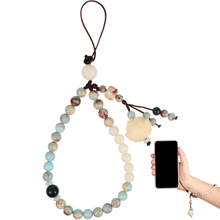 Mobile Phone Charm Beads Mobile Phone Anti-Lost Lanyard Handmade For Women
