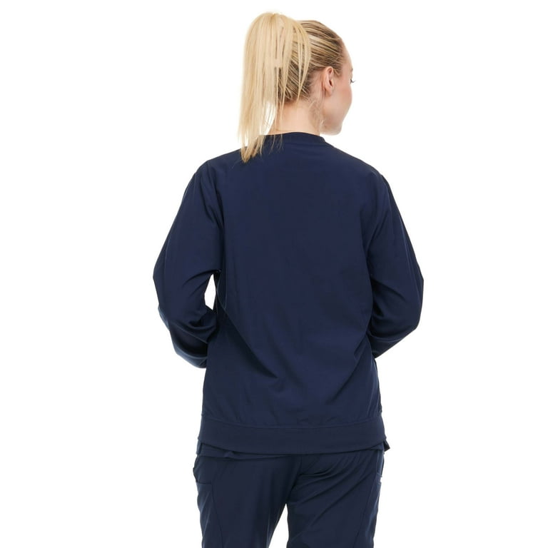 HEAL WEAR Women Scrubs Jacket Long Sleeve Female Medical with