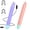 Pink+Purple, variant on MEKO 2 Pack Kid-Friendly Stylus Pens for Touchscreen Devices – Durable, Comfortable, with Anti-Drop Cords (Pink & Purple)