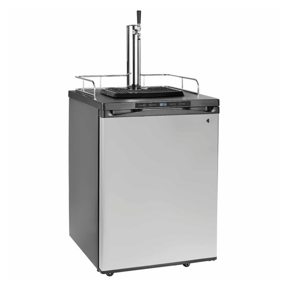 Beer Kegerator Draft Beer Dispenser, Full Size Keg Refrigerator Single Tap