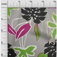 thumbnail image 2 of oneOone Viscose Chiffon Gray Fabric Abstract Tropical Floral Craft Projects Decor Fabric Printed By The Yard 42 Inch Wide, 2 of 4