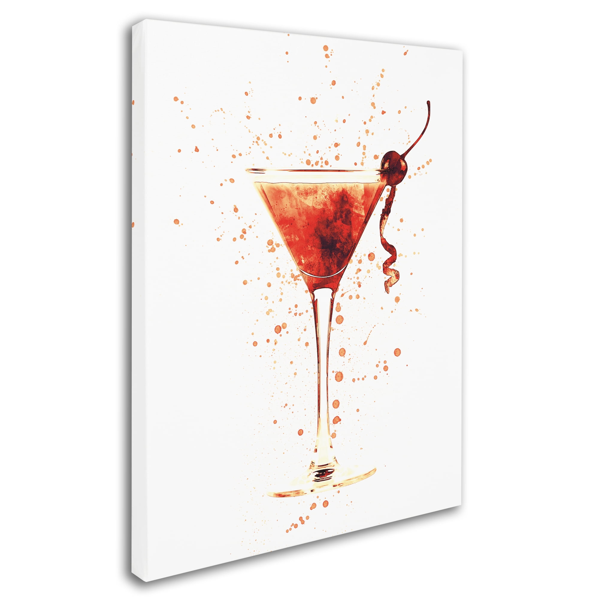 Trademark Fine Art 'Cocktail Drinks Glass Watercolor XII' Canvas Art by Michael Tompsett