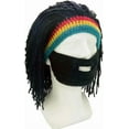 thumbnail image 5 of YEKEYI Creative Barbarian Knit Beard Hat Funny Knit Hat Wig Beanie Hat Facemask Removable Beard, 5 of 6