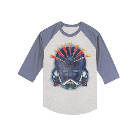 Raglan Rock - Journey Rock Band Music Group Frontiers Alien Head Adult Raglan T-Shirt Tee