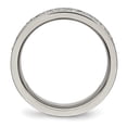 thumbnail image 2 of Titanium Polished with CZ 6mm Flat Band, 2 of 7