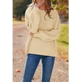 thumbnail image 3 of PRETTYGARDEN Women's Oversized Sweaters Sleeve Crew Neck Jumper Tops Chunky Knit Pullover Sweater, 3 of 6