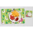 thumbnail image 4 of Printtoo Kids Placemat & Coaster Set Personalized Birthday Christmas Gifts For Girls,Lama-11x17 Inch, 4 of 6