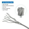 thumbnail image 6 of 33Ft(10M) Wire Rope 304 Stainless Steel Cable 3/16" (5 mm) Vinyl Coated with 2pcs Screw Chuck Transparent, 6 of 7
