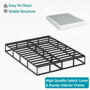 ULIESC 7 inch King Metal Box Spring, Sturdy Mattress Foundation, Fabric Cover Included, Easy Assembly
