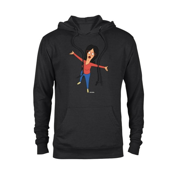 Bob’s Burgers Linda Belcher Hug - Pullover Hoodie for Adults - Customized-Black