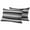 Grey Black, variant on 2 Pack Outdoor Waterproof Throw Pillow Covers,Navy Blue Green Stripe Decorative Square Pillow Case Patio Pillowcases for Chair Couch Sofa 16x16in