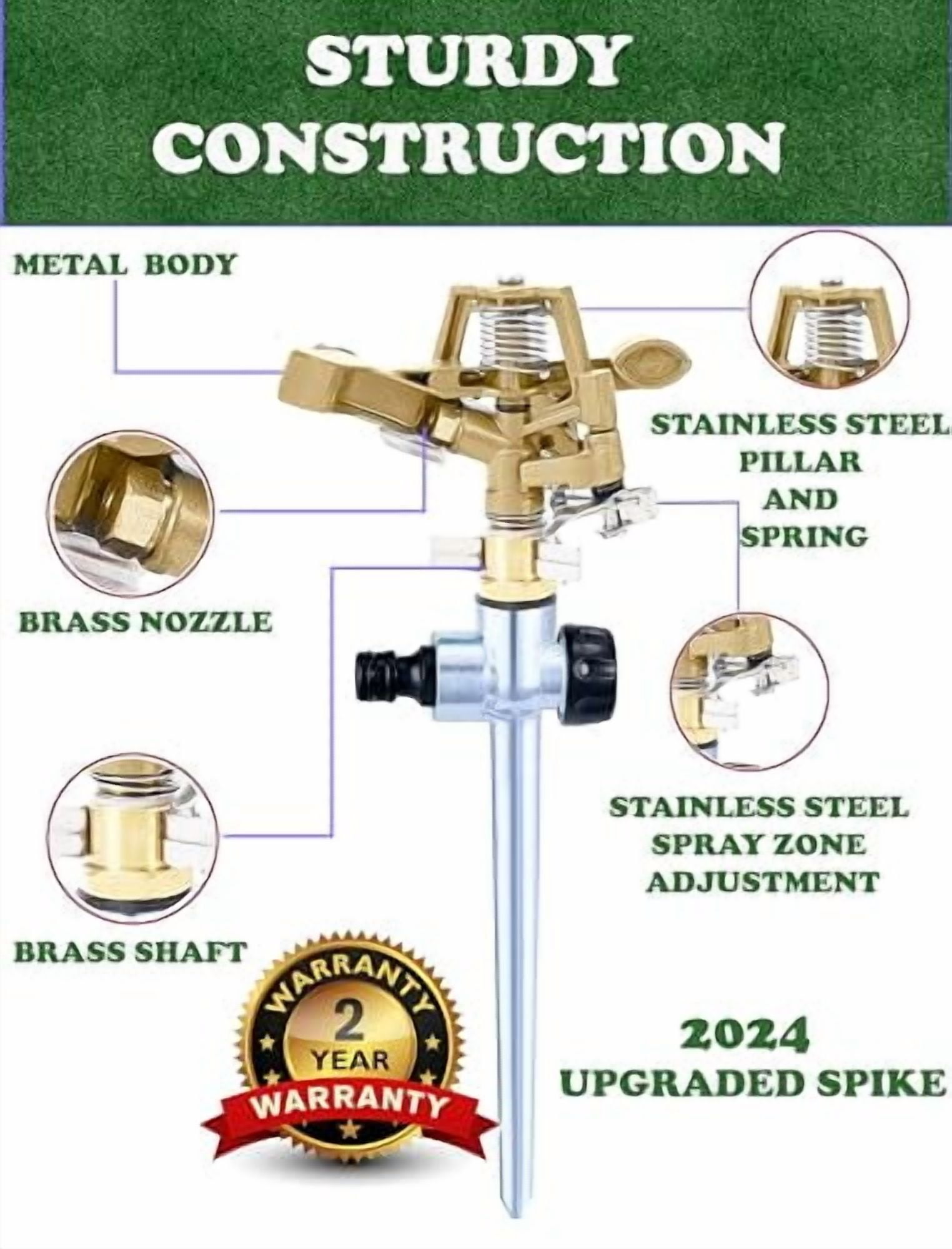 APT Metal Pulsating Sprinklers for Yard, Up to 6200 ft² (1 Pk)