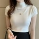 thumbnail image 2 of Blusa informal De punto para Mujer, Top De Moda, color liso, cuello alto, 8622, 2 of 4