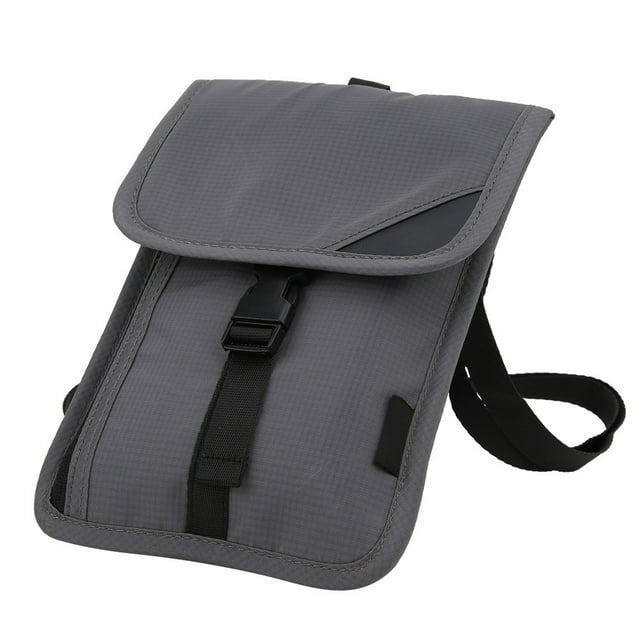 Bolsa para pasaporte de viaje BuyWeek bolsa de pasaporte con certificado RFID color Gris oscuro