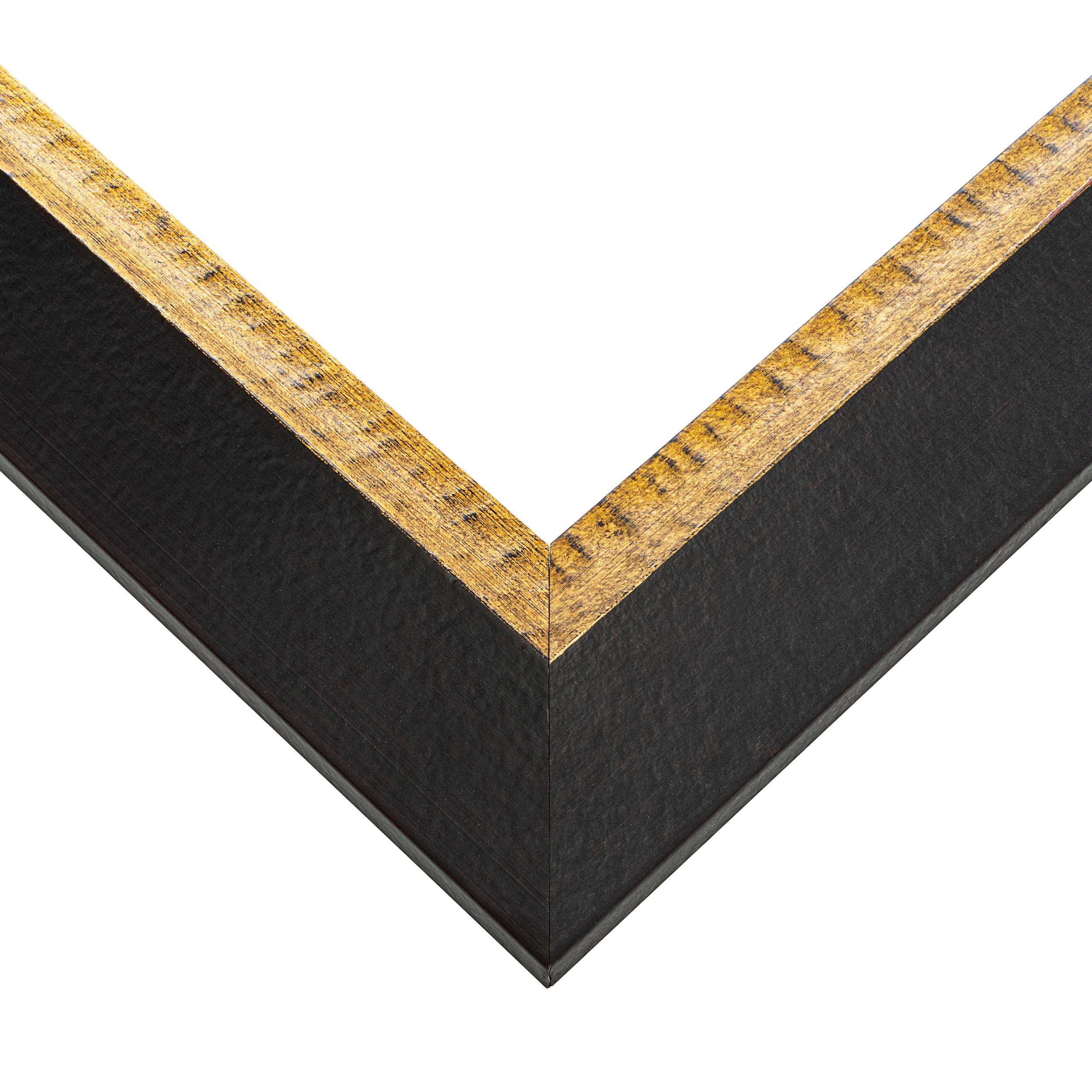 18x24 Frame Gold Real Wood Picture Frame Width 2.25 Inches | Interior Frame Depth 0.5 Inches |