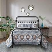 FurnitureR Metal Standard Bed Frame,Under-Bed for Storage, Twin
