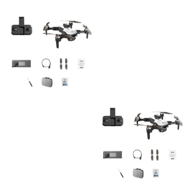 sweethay Mini Dron inalámbrico para niños, cámara 4K, Control remoto plegable, cuadricóptero recargable, modo sin cabeza, pista de vuelo tipo 1 2piezas
