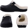 thumbnail image 3 of KAQ Classic Fur Lined Clogs Waterproof Winter Fuzzy Slippers for Women Men Indoor and Outdoor, 3 of 13