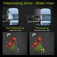 thumbnail image 3 of Autosaver88 Espejos De Remolque Telescópicos Manuales Compatibles Con Chevy Silverado Gmc Sierra 1500 2500 3500 (Solo Modelos Clásicos 07) Espejo Lateral De Remolque Para Camioneta Suburban Tahoe Yuko, 3 of 5