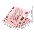 thumbnail image 3 of Surpdew Plastic Tablet Phone Stand Portable Heat Dissipation Bracket 15Kg Weight Loading Laptop Stand Pink, 3 of 5