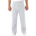 thumbnail image 1 of Jerzees Mens NuBlend Pocketed Open-Bottom Sweatpants, XL, Ash, 1 of 7