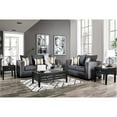 thumbnail image 2 of Furniture of America Crenshaw Contemporary Fabric Nailhead Trim Sofa in Slate, 2 of 7