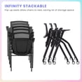 thumbnail image 7 of 20 Pack Folding Office Chair Stackable Conference Room Chairs with Wheels and Padded Mesh Back Ergonomic for Reception Meeting, 7 of 7