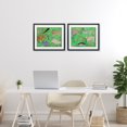 thumbnail image 2 of Stupell Industries Quirky Meadow Menagerie Animals 2 Piece Black Framed Print Under Glass Set design by Melissa Wang, 13 x 16, 2 of 10