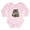 Petal Pink, variant on CafePress - Cute Humorous Watercolor Raccoon Blowing A Kiss Bo - Long Sleeve Cotton Baby Bodysuit