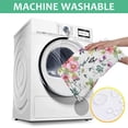 thumbnail image 6 of Pioneer Flower Floral Print Pattern Square Tablecloth,Waterproof Square Table Cover,Wipeable Spillproof Washable Table Cover for Home Kitchen Party Decor 60"x60"(152x152cm), 6 of 6