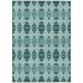 thumbnail image 2 of HomeRoots 578170 9 x 12 ft. Moroccan Washable Indoor & Outdoor Rectangle Area Rug, Teal Blue, Aqua & Charcoal, 2 of 5