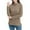 Khaki, variant on Womens Tunic Tops Turtleneck Long Sleeve Shirts Oversized Fall Sweaters Side Split High Low Hemline Clothes (S, Black)