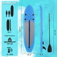 thumbnail image 3 of Arlopu 10' Inflatable Stand up Paddle Board SUP Surfboard with Aluminum Paddle for Adults, 6'' Thick, 3 of 7
