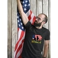 thumbnail image 2 of 4th July Skyline Silhouette T-Shirt Men -Image by Shutterstock, Male Small, 2 of 4