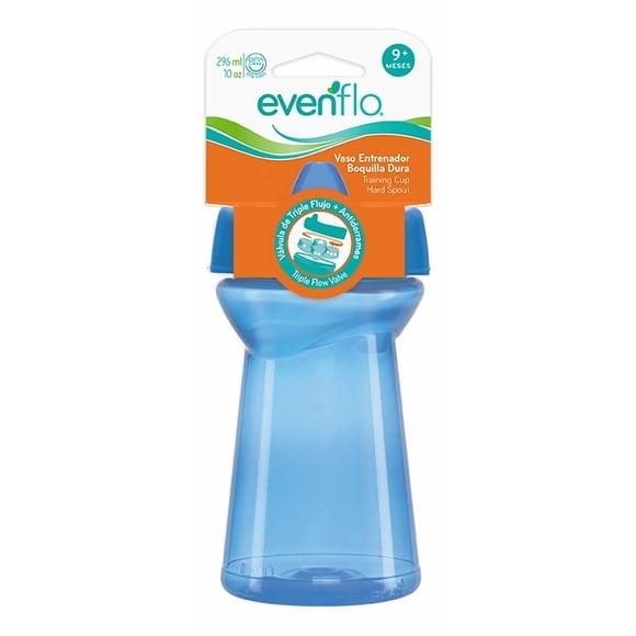 Vaso Entrenador Evenflo Tumbler Boquilla Dura 10 Oz/ 296 Ml Color Azul Color