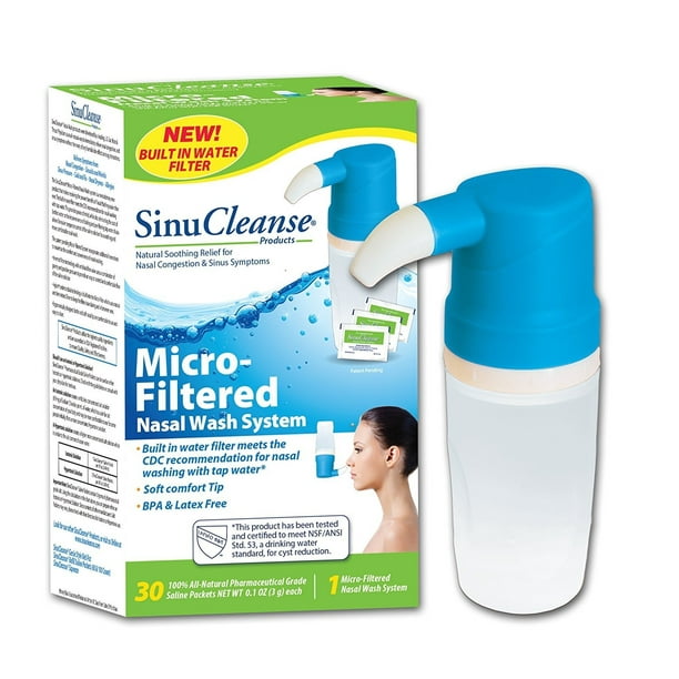 SinuCleanse Micro Filtered Nasal Wash System Sinus Cleanse and Cleaning